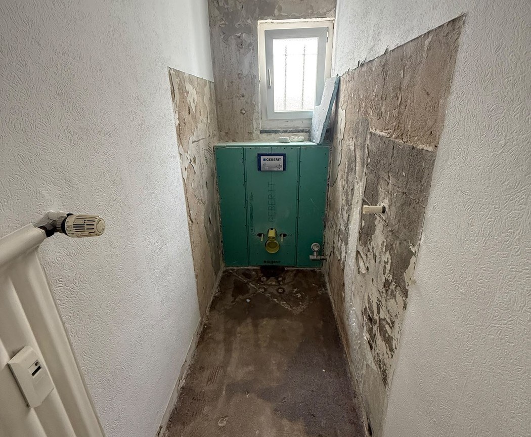 WC · Rückbau und Vorbereitung