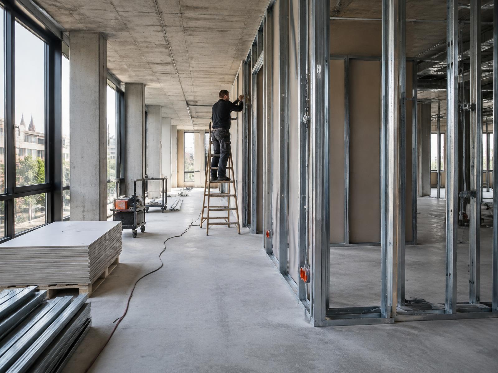 Professioneller Innenausbau mit Trockenbauprofilen
